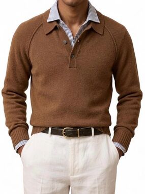 Todd Snyder $428 Brown Cashmere Sweater Size Small Old Money Business Casual